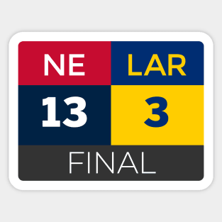 NE 13 LAR 3 SBLIII Sticker